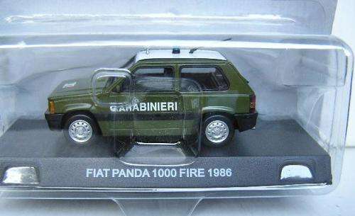 Deagostini Italian Mil Police Diecast Model Car Collection Fiat Panda 1000 Fire 1986 `Carabinieri`