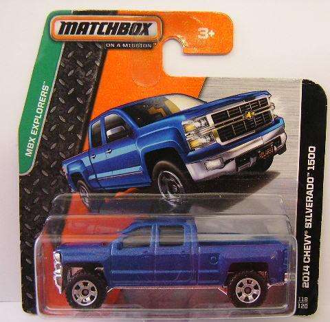 Matchbox Diecast Model 2014 118 / 120 Chevy Chevrolet Silverado Pickup 2014 new in pack