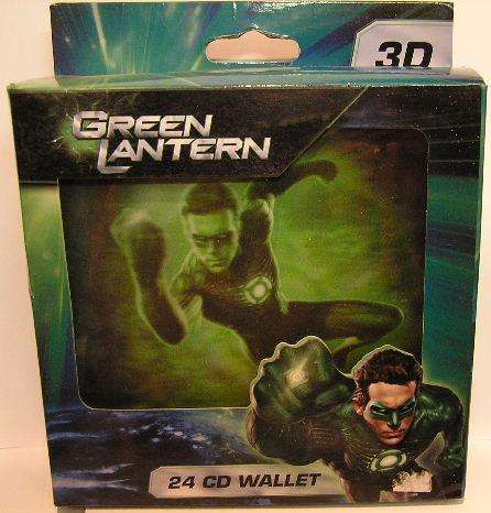 DC Comics Green Lantern 3D 3 D Hologram 24 CD DVD Game Wallet Holder File new in pack
