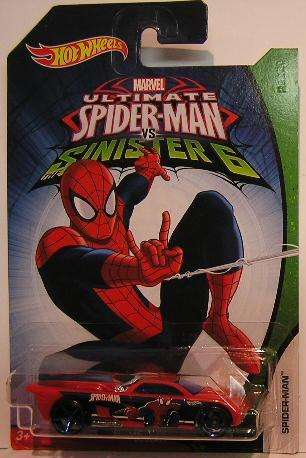 Hotwheels Hot Wheels Diecast Model Car Spiderman vs Sinister 6 Bedlam Spiderman 1/64 scale new in pa