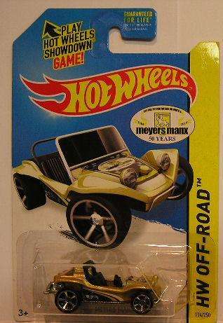 Hotwheels Hot Wheels Diecast Model Car 2014 114 / 250 Meyers Manx Beach Buggy 1/64 scale new in pack