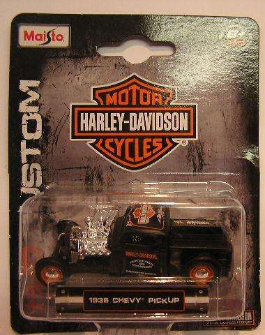 Maisto Diecast Model Car Harley Davidson Series Chevy Chevrolet Pickup 1936 1/64 scale new in pack