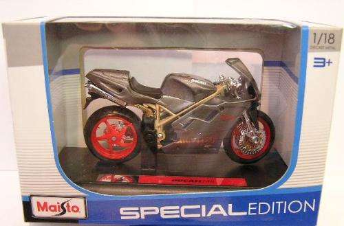 Maisto Diecast Motorbike Bike Model Ducati 748 1/18 scale new in pack