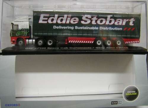 Oxford Diecast Model STOB025 DAF XF 105 Curtainside Truck & trailer `Stobart` 1/76 OO railway scale