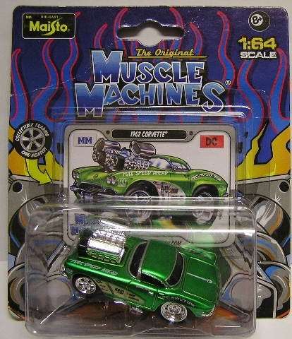 Maisto Muscle Machines Diecast Model Car Chevy Chevrolet Corvette 1962 1/64 scale new in pack