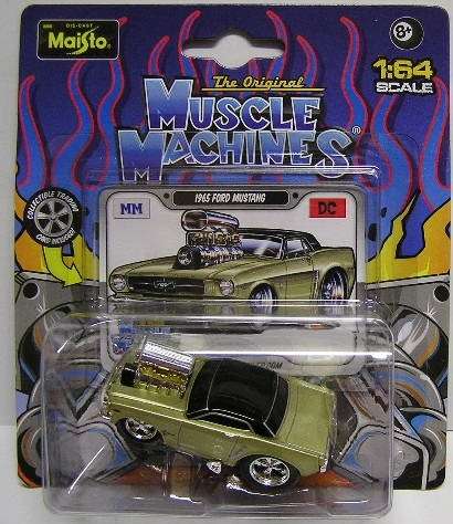 Maisto Muscle Machines Diecast Model Car Ford Mustang 1965 1/64 scale new in pack
