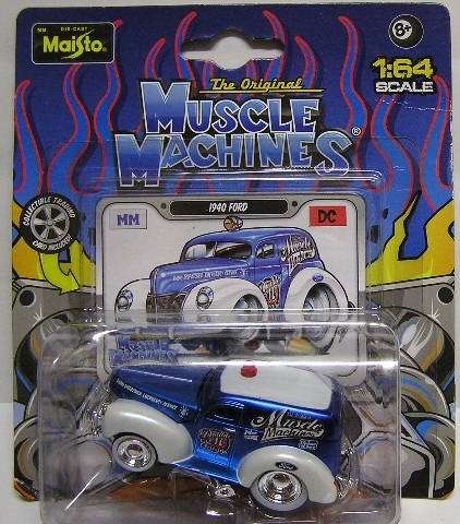 Maisto Muscle Machines Diecast Model Car Ford Panelvan 1940 "Double M Garage" 1/64 scale new in pack