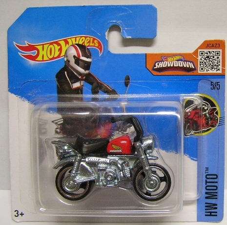 Hotwheels Hot Wheels Diecast Model Motorcycle Bike 2016 135 / 250 Honda Monkey Z50 Z 50 new in pack