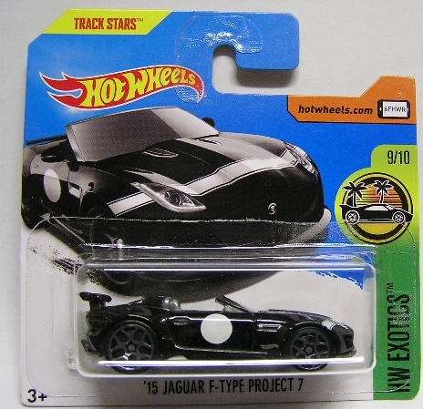 Hotwheels Hot Wheels Diecast Model Car 2017 141 / 365 Jaguar F Type Project 7 2015 Exotics 1/64 scal