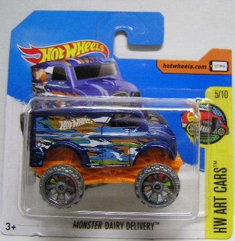 Hotwheels Hot Wheels Diecast Model Car 2017 161 / 365 Monster Dairy Delivery Truck new in pack
