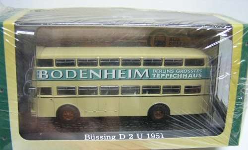 Atlas Diecast Model Bus Collection Bussing D 2 U 1951 `Bodenheim` 1/64 scale new in pack