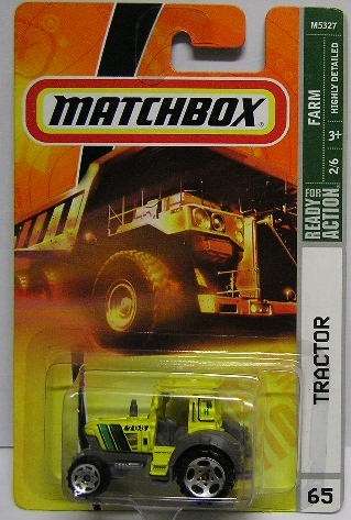 Matchbox Diecast Model 2008 No 65 Tractor Farm Agricultural new in pack