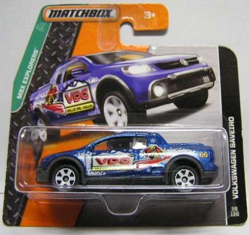 Matchbox Diecast Model Car 2015 86 / 120 VW Volkswagen Saveiro Pickup "VDG" 1/64 scale new in pack