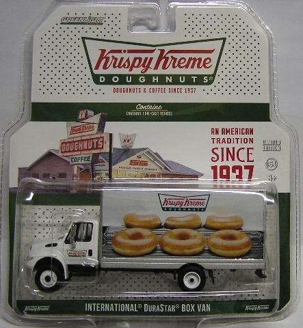 Greenlight Diecast Model Truck International Durastar Box Van "Krispy Kreme" 1/64 scale new in pack