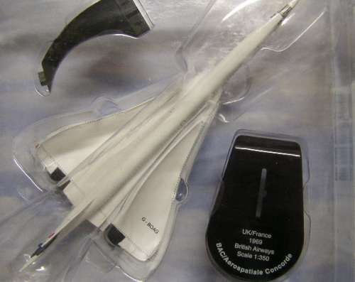 Del Prado Diecast Model Aeroplane Concorde UK France British Airways 1:350 scale new in pack