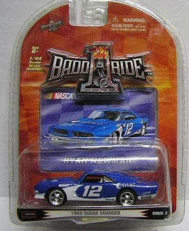 Badd Ride Diecast Model Car Dodge Charger 1969 No 12 Nascar Newman 1/64 scale new in pack