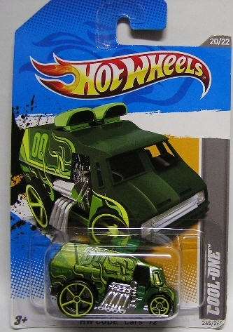 Hotwheels Hot Wheels Diecast Model Car 2012 245 / 247 Cool One Van Code Car new in pack