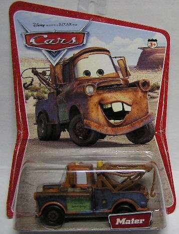 Disney Mattel Pixar Diecast Model Car Cars Movie Mater Tow truck 1/55 scale new in pack