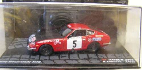 Rally Diecast Model Car Collection Datsun 240 Z 240Z No 5 1972 Monte Carlo Motorsport 1/43 scale new