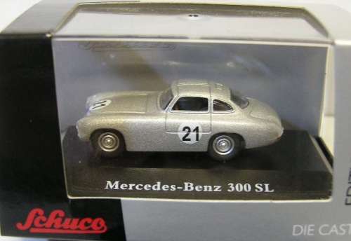 Schuco Diecast Model Car 26183 Mercedes Benz 300SL 300 SL Gullwing No 21 1/87 HO railway scale new