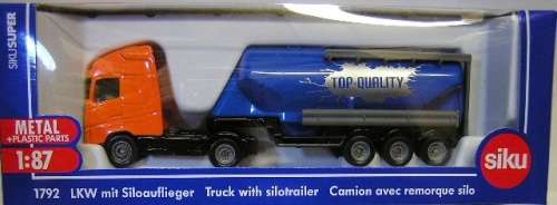 SIKU Diecast Model 1792 Volvo Truck & Silo Tanker trailer 1/87 HO railway scale new in pack