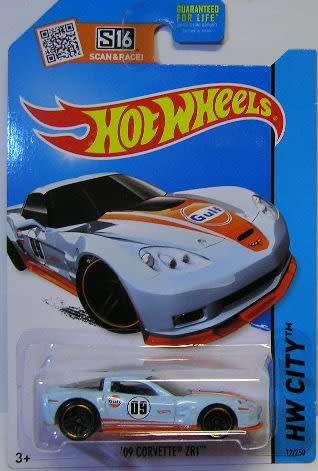 Hotwheels Hot Wheels Diecast Model Car 2015 12 / 250 Special Edition Chevy Corvette ZR1 2009 "Gulf"