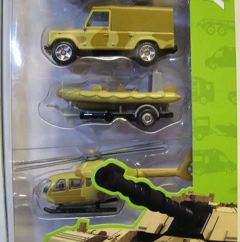 Corgi Hornby Diecast Model 5 Car Set Military Tank Armoured Car Land Rover Inflatable helicopter new