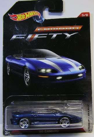 Hotwheels Hot Wheels Diecast Model Car Camaro 50th Chevy Chevrolet Camaro 1995 Conv 1/64 scale new