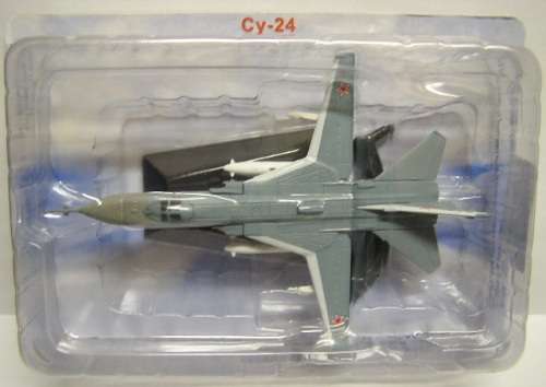 Russian Military Plane Diecast Model Collection Sukhoi SU 24 SU24 1/100 scale new in pack