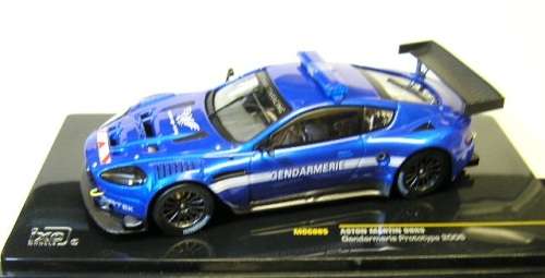 IXO Diecast Model Car MOC085 Aston Martin DBR 9 DBR9 Police "Gendarmerie" Prototype 2006 1/43 scale