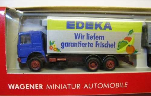 Herpa Model 818095 MAN Refrigerated Truck + Trailer "Edeka" 1/87 HO railway scale new in pack