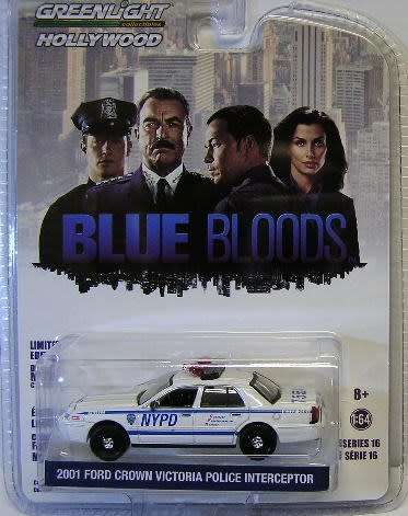 Greenlight Diecast Model Car Hollywood TV Ford Crown Victoria Police Interceptor 2001 "Blue Bloods"