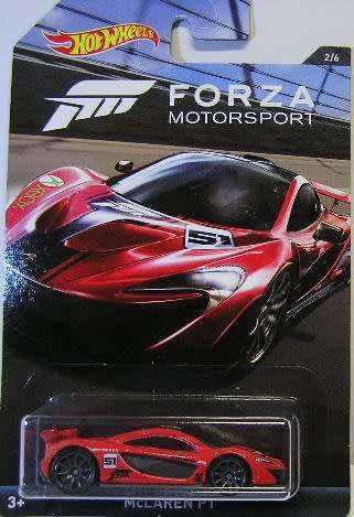 Hotwheels Hot Wheels Diecast Model Car Forza Mclaren P1 P 1 X Box Gaming Car 1/64 scale new in pack