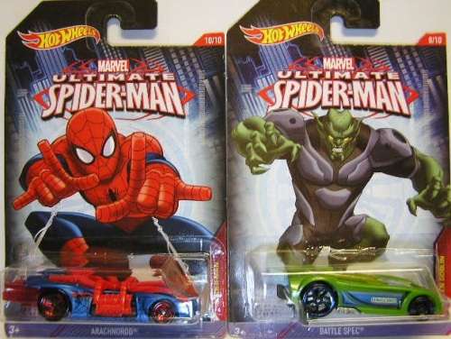 Hotwheels Hot Wheels Diecast Model Car Set Marvel Ultimate Spiderman Sand Man Iron Spider Lizard Ven
