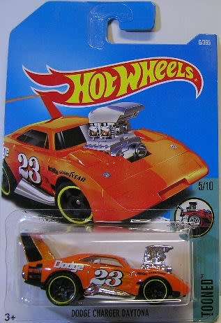 Hotwheels Hot Wheels Diecast Model Car 2017 6 / 365 Dodge Charger Daytona No 23 Tooned 1/64 scale
