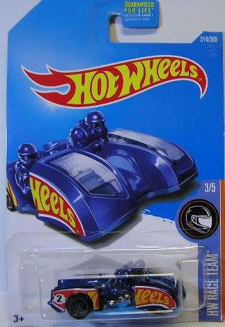 Hotwheels Hot Wheels Diecast Model Motorcycle Bike Sidecar 2017 314 / 365 Side Ripper No 2 Race Team