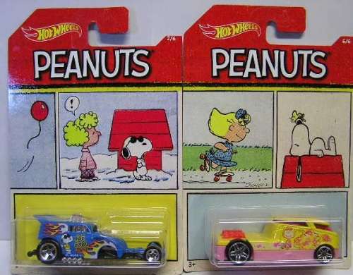 Hotwheels Hot Wheels Diecast Model Car Set Peanuts Snoopy Comic 6 cars new in pack