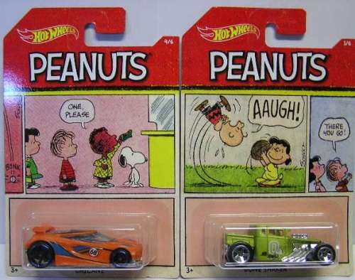 Hotwheels Hot Wheels Diecast Model Car Set Peanuts Snoopy Comic 6 cars new in pack