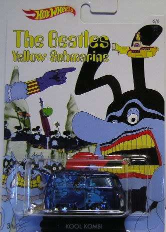 Hotwheels Hot Wheels Diecast Model Car Beatles Series Kool Kombi Blue Meanie new in pack
