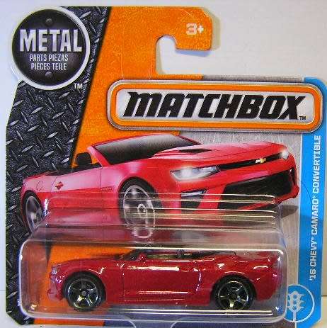 Matchbox Diecast Model Car 2017 2 / 125 Chevy Chevrolet Camaro Conv 2016 1/64 scale new in pack