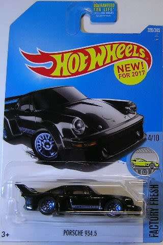 Hotwheels Hot Wheels Diecast Model Car First Ed 2017 320 / 365 Porsche 934.5 934 5 1/64 scale new