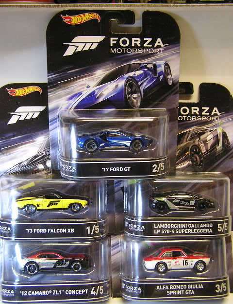 Hotwheels Hot Wheels Diecast Model Car Forza Gaming Retro Series Alfa Ford GT Chevy Camaro Lamborghi