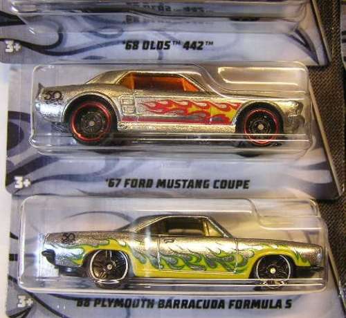 Hotwheels Hot Wheels Diecast Model Car ZAMAC 2018 50th Anniv 8 pce set Chevy Ford Dodge Plymouth Bui