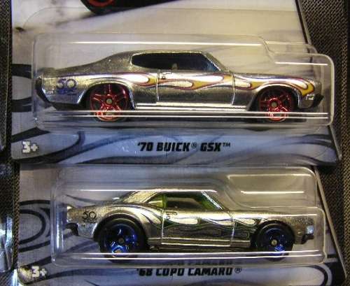 Hotwheels Hot Wheels Diecast Model Car ZAMAC 2018 50th Anniv 8 pce set Chevy Ford Dodge Plymouth Bui