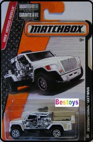 Matchbox Diecast Model Car 2015 68 / 120 International MXT MVA ArmouredTruck Heroic Rescue new in pa