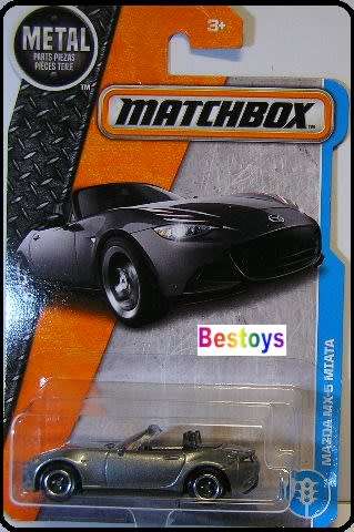 Matchbox Diecast Model Car 2017 10 / 125 Mazda Miata MX5 MX 5 1/64 scale new in pack