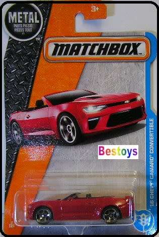 Matchbox Diecast Model Car 2017 2 / 125 Chevy Chevrolet Camaro Conv 2016 1/64 scale new in pack