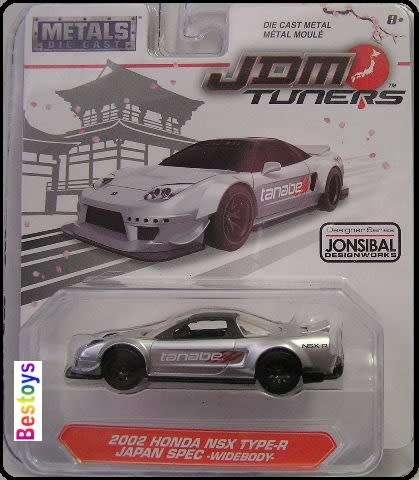 JADA Diecast Model Car Japan JDM Tuners Honda NSX Type R 2002 Japan Spec 1/55 scale new in pack