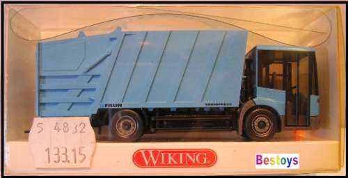 Wiking Model Car 638 Mercedes Benz Econic Rubbish Refuse Truck 1/87 HO railway scale new in pack