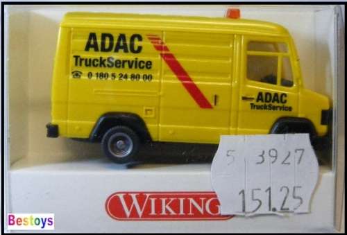 Wiking Model Car 0078 Mercedes Benz 507 D 507D Van ADAC Roadside Truck Assistance1/87 HO railway sca
